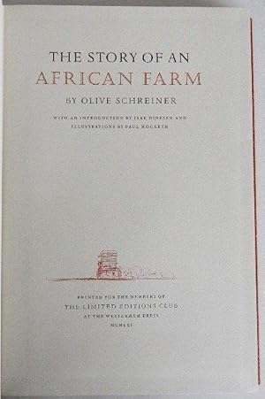 THE STORY OF AN AFRICAN FARM