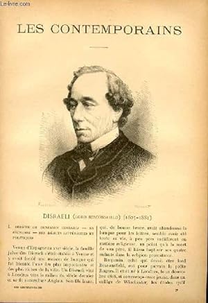 Seller image for Disraeli (Lord Beaconsfield) (1805-1881) LES CONTEMPORAINS N71 for sale by Le-Livre