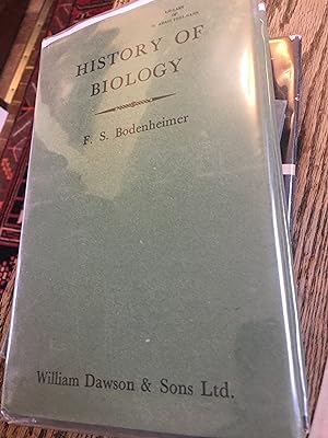 Image du vendeur pour History of Biology: An Introduction. mis en vente par Bristlecone Books  RMABA