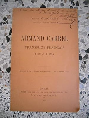 Seller image for Armand Carrel - Transfuge francais (1822-1824) for sale by Frederic Delbos