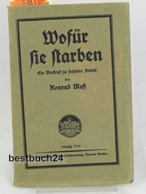 Bild des Verk�ufers f�r Wof�r sie starben,Ein Weckruf zu sozialer Arbeit, zum Verkauf von Antiquariat Kastanienhof