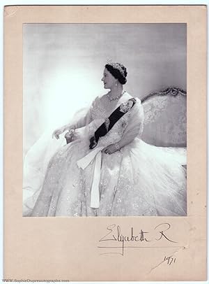 Beautiful Portrait Photograph by CECIL BEATON, (The Queen Mother, 1900-2002, Queen of George VI)