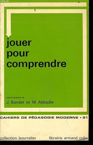 Imagen del vendedor de CAHIERS DE PEDAGOGIE MODERNE n51 : jouer pour comprendre a la venta por Le-Livre