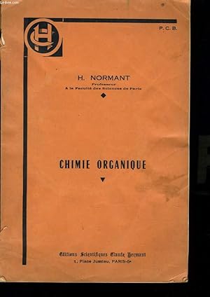 Bild des Verkufers fr CHIMIE ORGANIQUE zum Verkauf von Le-Livre