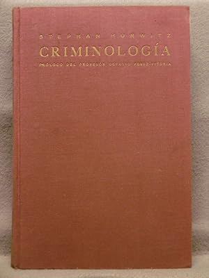 Imagen del vendedor de CRIMINOLOGIA. a la venta por Auca Llibres Antics / Yara Prez Jorques