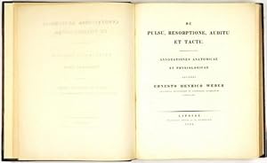 Bild des Verkufers fr De Pulsu, Resorptione, Auditu et Tactu. (Annotationes Anatomicae et Physiologicae. Programmata Collecta. Fasiculi Tres). zum Verkauf von Antiq. F.-D. Shn - Medicusbooks.Com