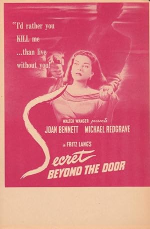 Seller image for ORIGINAL HERALD FOR THE 1948 FILM NOIR "SECRET BEYOND THE DOOR" for sale by Captain Ahab's Rare Books, ABAA