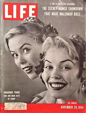 Imagen del vendedor de Life Magazine November 29, 1954 Cover: Tani and Dran Seitz a la venta por Moneyblows Books & Music