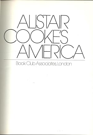 ALISTAIR COOKE'S AMERICA