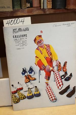 Imagen del vendedor de Calliope: Clowns of America, Inc. International - Double Issue: September 1981-Vol. 17 No. 9 and October 1981-Vol. 17 No. 10 a la venta por Princeton Antiques Bookshop