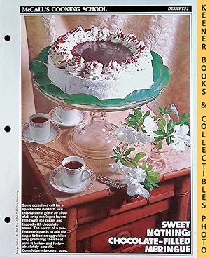 McCall's Cooking School Recipe Card: Desserts 2 - Vacherin Glace au Chocolat : Replacement McCal...