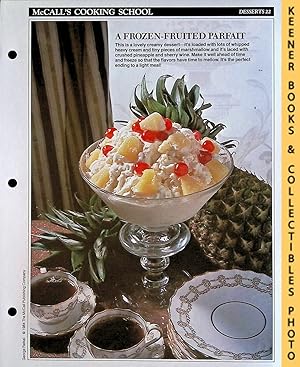 McCall's Cooking School Recipe Card: Desserts 22 - Frozen Pineapple-Marshmallow Parfait : Replace...