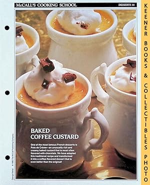 McCall's Cooking School Recipe Card: Desserts 38 - Pots de Crème au Café : Replacement McCall's R...