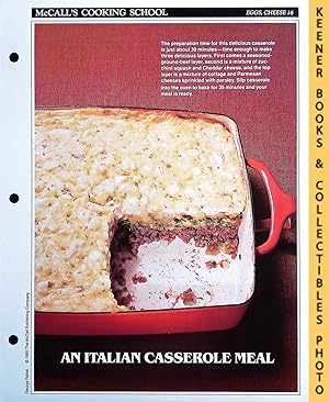 McCall's Cooking School Recipe Card: Eggs, Cheese 16 - Italian Cheese-It Casserole : Replacement ...