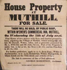 House Property at Muthill for Sale [original auction poster].