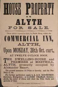 House Property in Alyth for Sale [original auction poster].