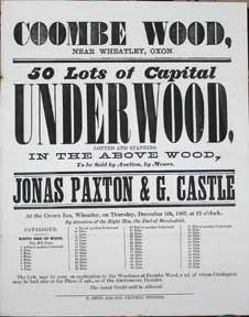 Imagen del vendedor de 50 Lots of Capital Underwood. Coombe Wood, near Wheaton, Oxon [original auction poster]. a la venta por Wittenborn Art Books