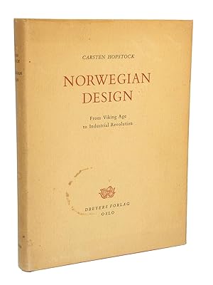 Imagen del vendedor de Norwegian Design: From Viking Age to Industrial Revolution a la venta por Bowman Books