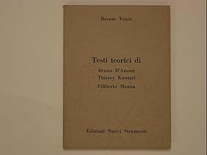 Testi teorici di Bruno D'Amore, Thierry Kuntzel, Filiberto Menna