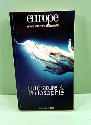 Revue EUROPE consacrée à la LITTERATURE & PHILOSOPHIE. Revue littéraire Mensuelle. Numéro 849-850...