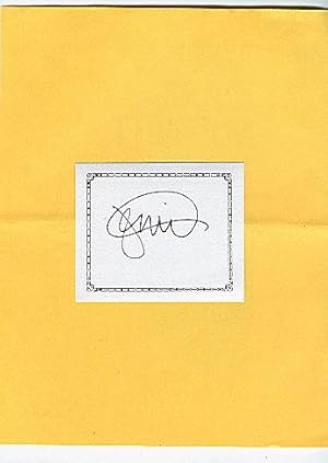 SIGNED BOOKPLATE/AUTOGRAPH CARD by children's author JERDINE NOLEN