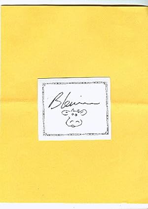 **SIGNED BOOKPLATE/AUTOGRAPH CARD by children's author BETSY LEWIN**