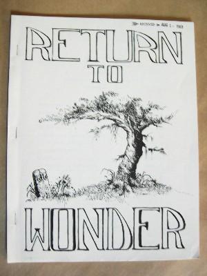 Seller image for RETURN TO WONDER, ISSUE #5, JULY-AUGUST, 1969 for sale by Robert Gavora, Fine & Rare Books, ABAA
