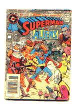 Immagine del venditore per SUPERMAN VS THE ALIENS(BEST OF DC VOL 5 NO 42: BLUE RIBBON DIGEST); NOVEMBER 1983(COMIC) venduto da TARPAULIN BOOKS AND COMICS