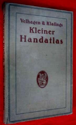 Velhagen & Klasings Kleiner Handatlas in 108 Kartenseiten. 1924 World Atlas.