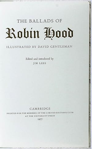 THE BALLADS OF ROBIN HOOD