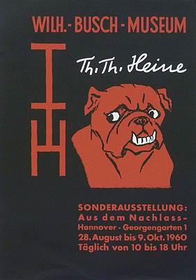 Plakat / poster: Th. Th. Heine. Sonderausstellung: Aus dem Nachlass - Wilhelm-Busch-Museum. 28. A...