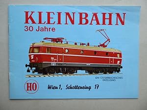 Kleinbahn HO 30 Jahre. (Hauptkatalog). Ein österreichisches Erzeugnis.