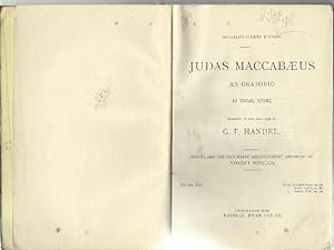Judus Maccabaeus an Oratorio.