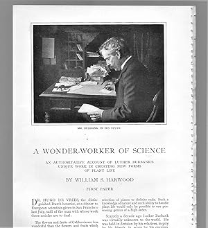 Seller image for A Wonder Worker Of Science: An Authoritative Account Of Luther Burbank's Unique Work In Creating New Forms Of Plant Life, In Two Parts for sale by Legacy Books II