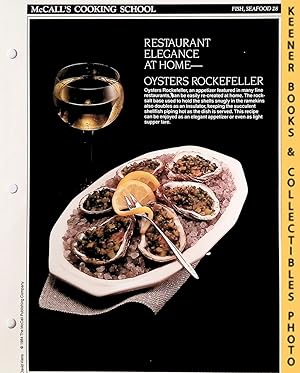 McCall's Cooking School Recipe Card: Fish, Seafood 28 - Oysters Rockefeller : Replacement McCall'...