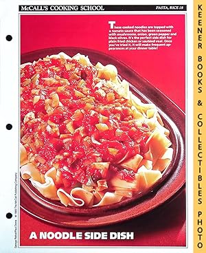 McCall's Cooking School Recipe Card: Pasta, Rice 18 - Noodles Creole : Replacement McCall's Recip...