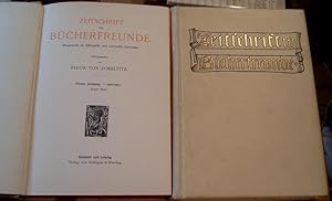 Zeitschrift für Bücherfreunde. Monatshefte für Bibliophilie und verwandte Interessen.