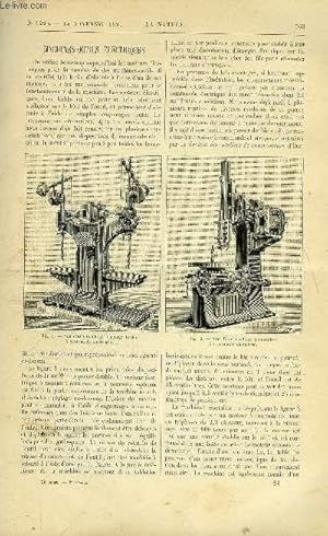 Seller image for La nature n 1224 - Machines-outils lectriques. Nouveau traitement des gadoues. Les silex taills de l'Oued Mya. Collection de porcelaines de Chine au muse du Louvre, collection Grandidier, illustr de photos. L'clairage d'une gare arrt for sale by Le-Livre