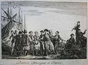 Danse Grecque à Paros. Kupferstich aus dem 1. Band der "Voyage Pittoresque de la Grèce" von Franc...