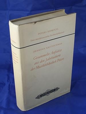 Seller image for Gesammelte Aufsatze aus den Jahrbuchern der Musikbibliothek Peters for sale by Austin Sherlaw-Johnson, Secondhand Music
