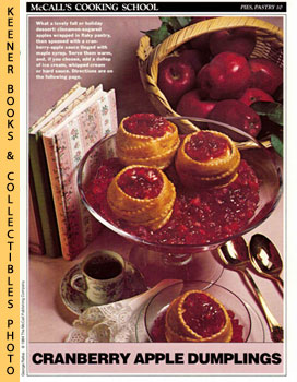 McCall's Cooking School Recipe Card: Pies, Pastry 10 - Baked Cranberry-Apple Dumplings : Replacem...