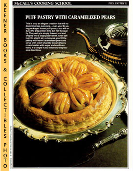 McCall's Cooking School Recipe Card: Pies, Pastry 22 - Pear Feuilletes With Caramel : Replacement...