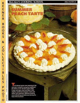 McCall's Cooking School Recipe Card: Pies, Pastry 47 - Peach Meringue Tarte : Replacement McCall'...