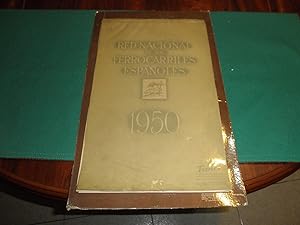 Red nacional de Ferrocarriles Españoles.Calendario 1950.12 laminas correspondientes a los meses d...