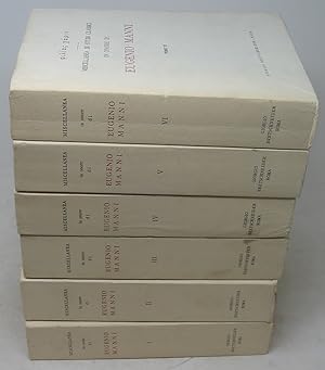 Bild des Verkufers fr Miscellanea di Studi Classici in Onore di Eugenio Manni. 6 volumes. zum Verkauf von Powell's Bookstores Chicago, ABAA