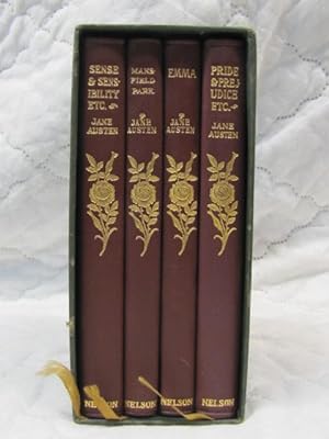 Seller image for Pride and Prejudice, Emma, Sense & Sensibility, and Mansfield Park leather for sale by Princeton Antiques Bookshop