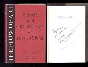 THE FLOW OF ART. Essays And Criticisms Of Henry McBride. Signed
