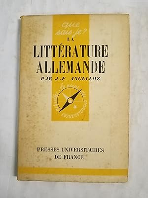 Imagen del vendedor de La litterature allemande a la venta por Gibbon Libreria
