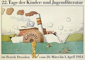 Plakat / poster: 22. Tage der Kinder- und Jugendliteratur im Bezirk Dresden vom 28. März bis 1. A...