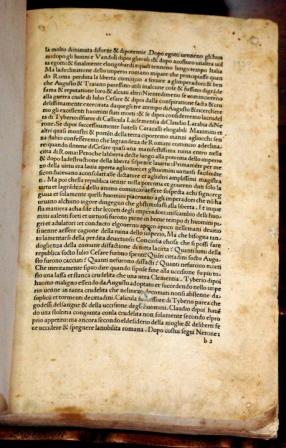 Imagen del vendedor de Historiae florentini populi. (In italiano, tradotto da Donato Acciaioli). a la venta por Libri Antichi Arezzo -  F&C Edizioni